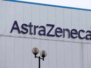 AstraZeneca logo on a building