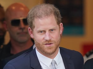 The Duke of Sussex leaving the Rolls Building in London during the trial of his legal claim against Mirror Group Newspapers (Jonathan Brady/PA)