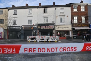 The fire caused damage the second-storey building, however, the commerical business below was unnaffected