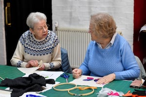 Stitchers and Skivers group at Walsall Leather Museum.