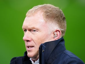 Paul Scholes ahead of the Liverpool v Manchester United Premier League match at Anfield