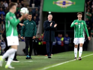 Northern Ireland playing against Belarus