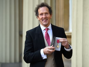 Monty Don with his OBE