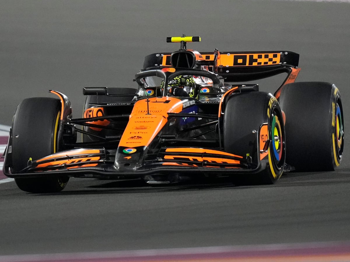 Lando Norris sets pace in Abu Dhabi as Charles Leclerc hit with 10-place penalty