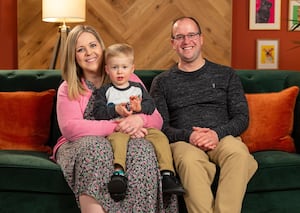 Exhausted parents Kirsty and Oliver think maybe a dog can wear out 2-year toddler Stanley. Up steps lively Labradoodle Barley, for round two.  