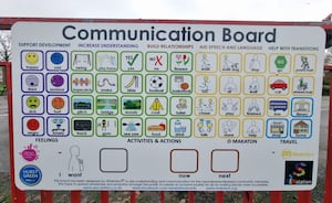 The Hurst Green Park communication board