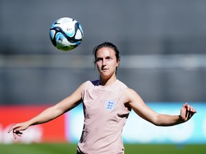 England’s Lotte Wubben-Moy during a training session