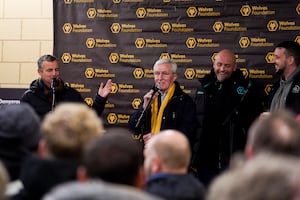 Wolves legend John Richards provided words of support to those taking part