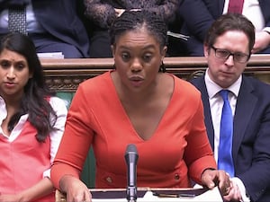 Conservative Party leader Kemi Badenoch speaking during Prime Minister’s Questions in the House of Commons