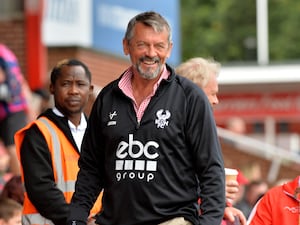 Kidderminster Harriers boss Phil Brown.