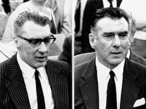 Composite picture of the Kray twins Ronnie (left) and Reggie