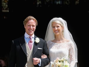 Thomas Kingston and Lady Gabriella Windsor after their wedding