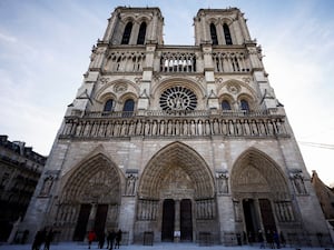 The facade of the famous cathedral