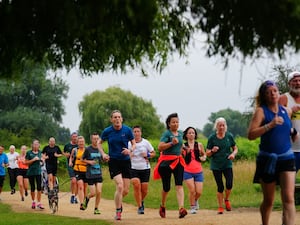 People taking part in a parkrun