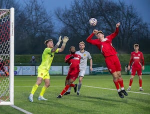 Goalmouth scramble.