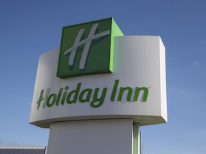 A Holiday Inn sign