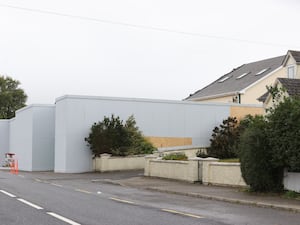 White painted walls around the service station