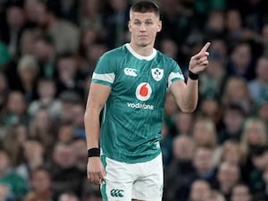 Fly-half Sam Prendergast during Ireland's win over Argentina