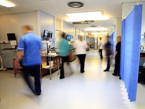 Staff on a hospital ward