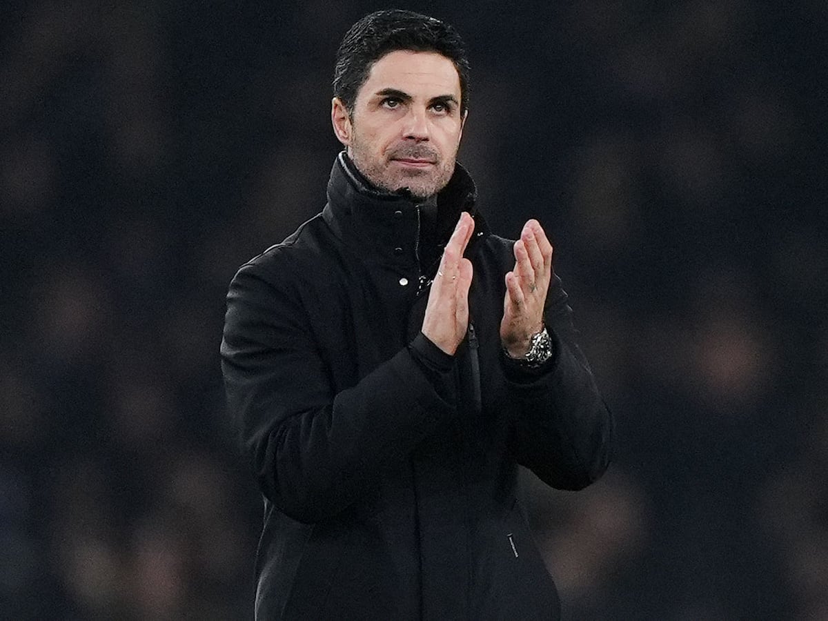 Mikel Arteta happy with Arsenal in ‘really strong position’ in Champions League