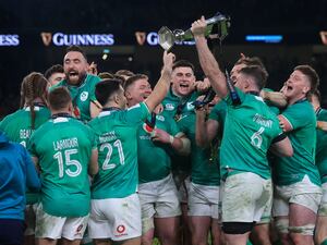 Ireland players celebrate