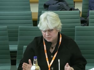 Helen Charlton speaks to MPs on the committee