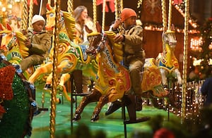 Opening night of the Birmingham Christmas Market.