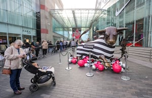 The Bullring Bull welcomes the new Sephora store which opened on November 13 2024