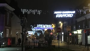 Stafford town centre's Christmas lights in 2022. Photo: Kerry Ashdown