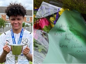 Flowers were left in Harley's honor near West Park after his death