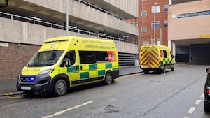 The ambulances were parked on Bell Street near the shopping centre in Wolverhampton city centre. 