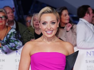 Amy Dowden arrives for the 2024 National Television Awards at the O2 Arena in London