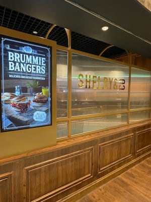 The Peaky Blinders themed restaurant at Birmingham Airport