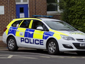 A parked Dorset Police vehicle