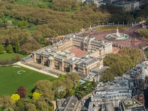 Aerial view of Buckingham Palace