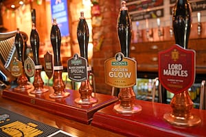 There is a large selection of ales on offer at the Hogshead