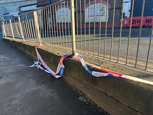 Police tape at the scene in Smethwick on Thursday