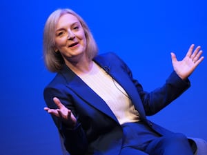 Liz Truss speaks at the Tory Party conference