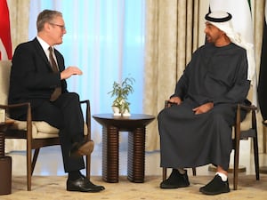 Prime Minister Sir Keir Starmer meets President Sheikh Mohamed bin Zayed Al Nahyan in Abu Dhabi, United Arab Emirates