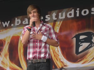 Liam at the Base Studios, Stourbridge in 2009