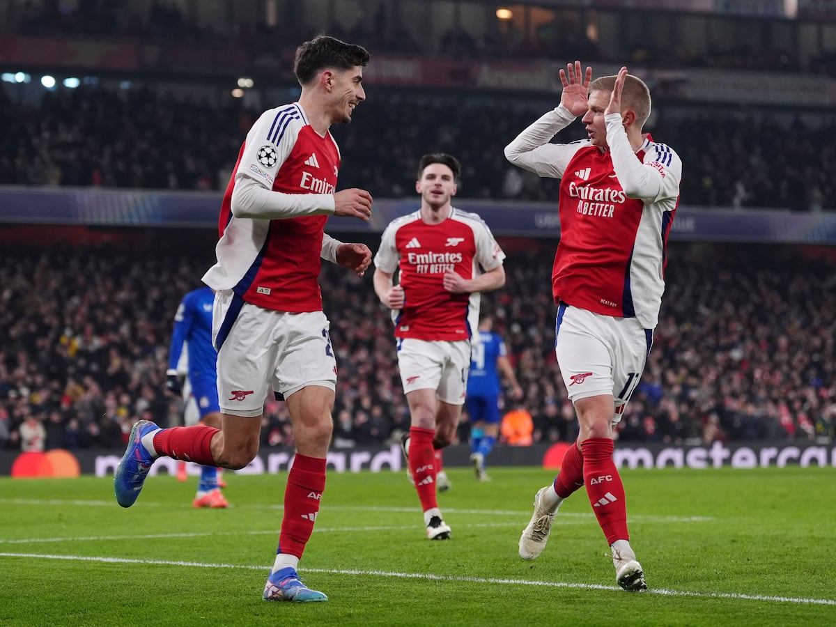 Declan Rice sets Arsenal on the way to comfortable win over Dinamo Zagreb