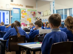 School children in a classroom