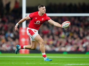 Wales wing Mason Grady in action against Fiji