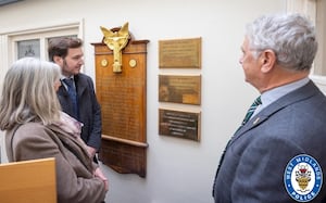 PC Willits' memorial plague stands in a prominent position at Wolverhampton Central Police Station