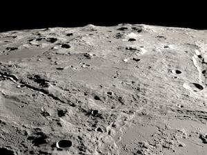 A view of the surface of the Moon