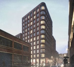 A visualisation of the proposed development at Kent Street and Gooch Street North in Birmingham.