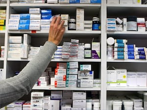 Pharmacy shelves