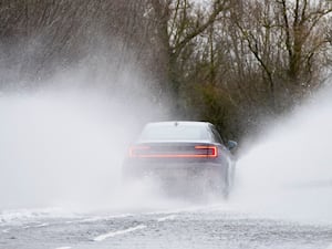 A car in wet weather