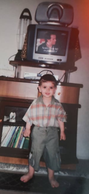 Rony Omar, aged four, in Syria 