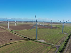 An onshire wind farm